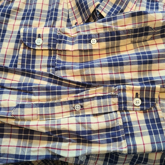 (081) Nautica Men's Long Sleeve Dress Shirt, Size: Small / Petite Color: Yellow - Picture 10 of 14